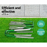 Prime Turf Artificial Grass 200pcs Synthetic Pins Fake Lawn Turf Weed Mat Pegs Joining Tape
